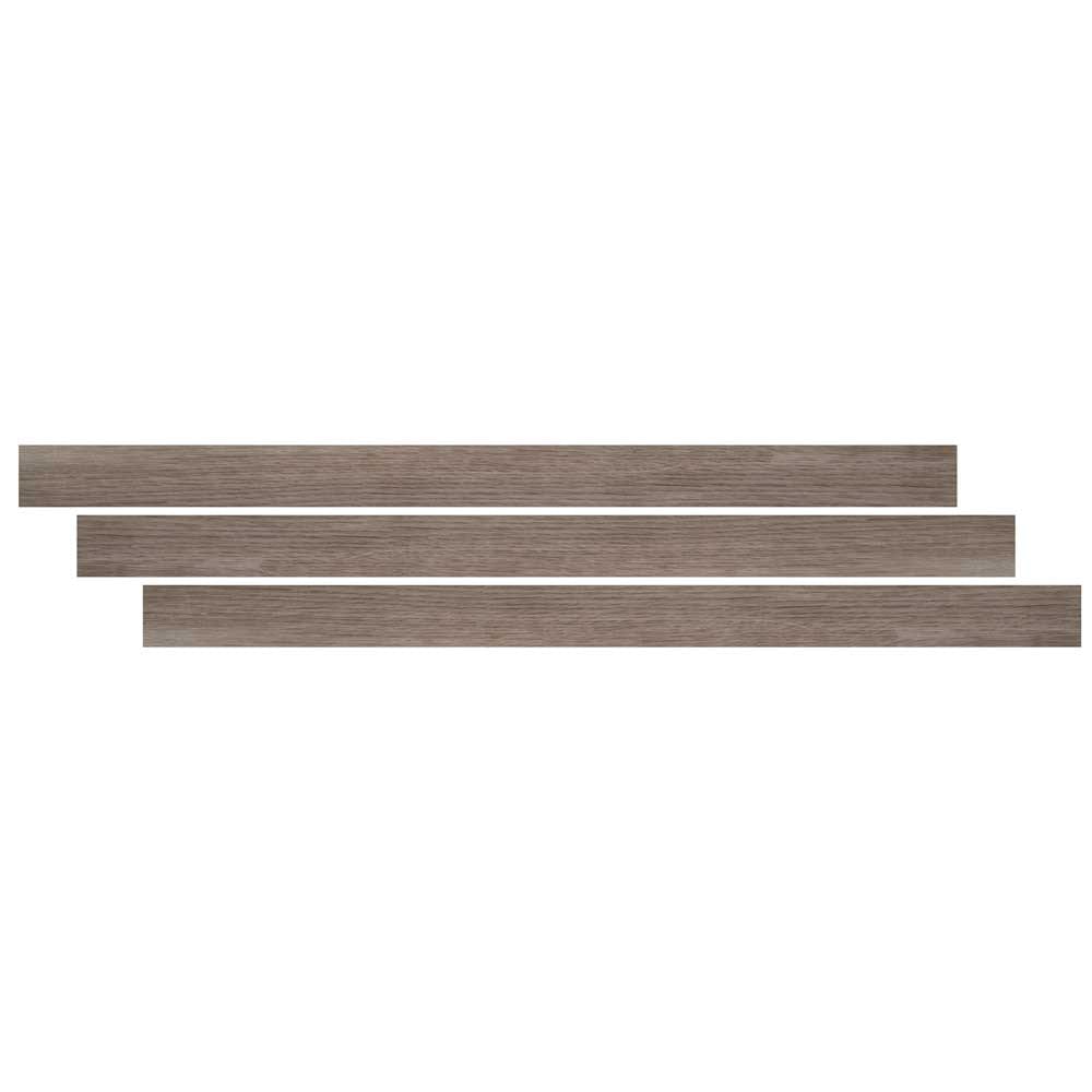 Moldura en T de vinilo de lujo Whitfield Gray de 0,27" de grosor x 1,77" de ancho x 94" de largo, tamaño grande - MSI Everlife