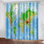 World Map Curtains Blackout Window Treatments Drapes for Room Decoration