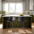 Colección de asientos industriales de piel sintética Xuma Urban (silla de comedor o taburete de bar), juego de 2