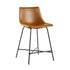 Colección de asientos industriales de piel sintética Xuma Urban (silla de comedor o taburete de bar), juego de 2