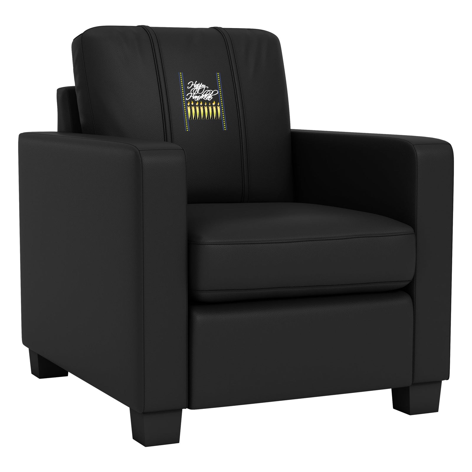 Sillón fijo Dyno con el logotipo de las velas de Hanukkah