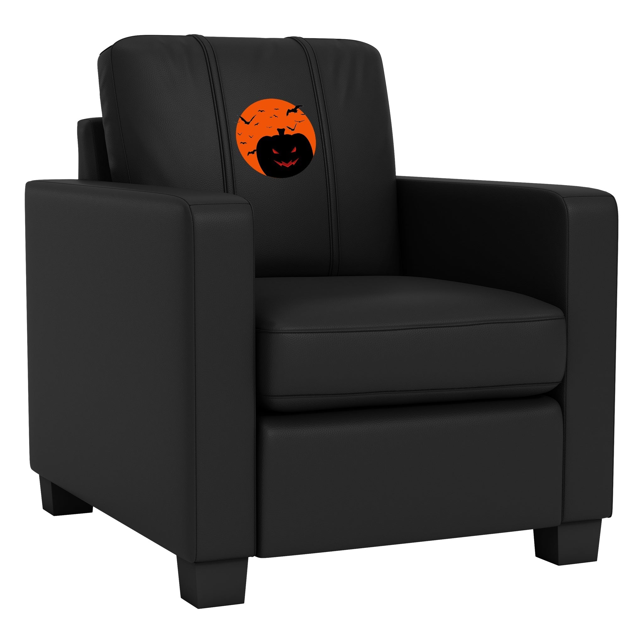 Sillón club estacionario Dyno con el logotipo de calabaza de The Great Zipchair