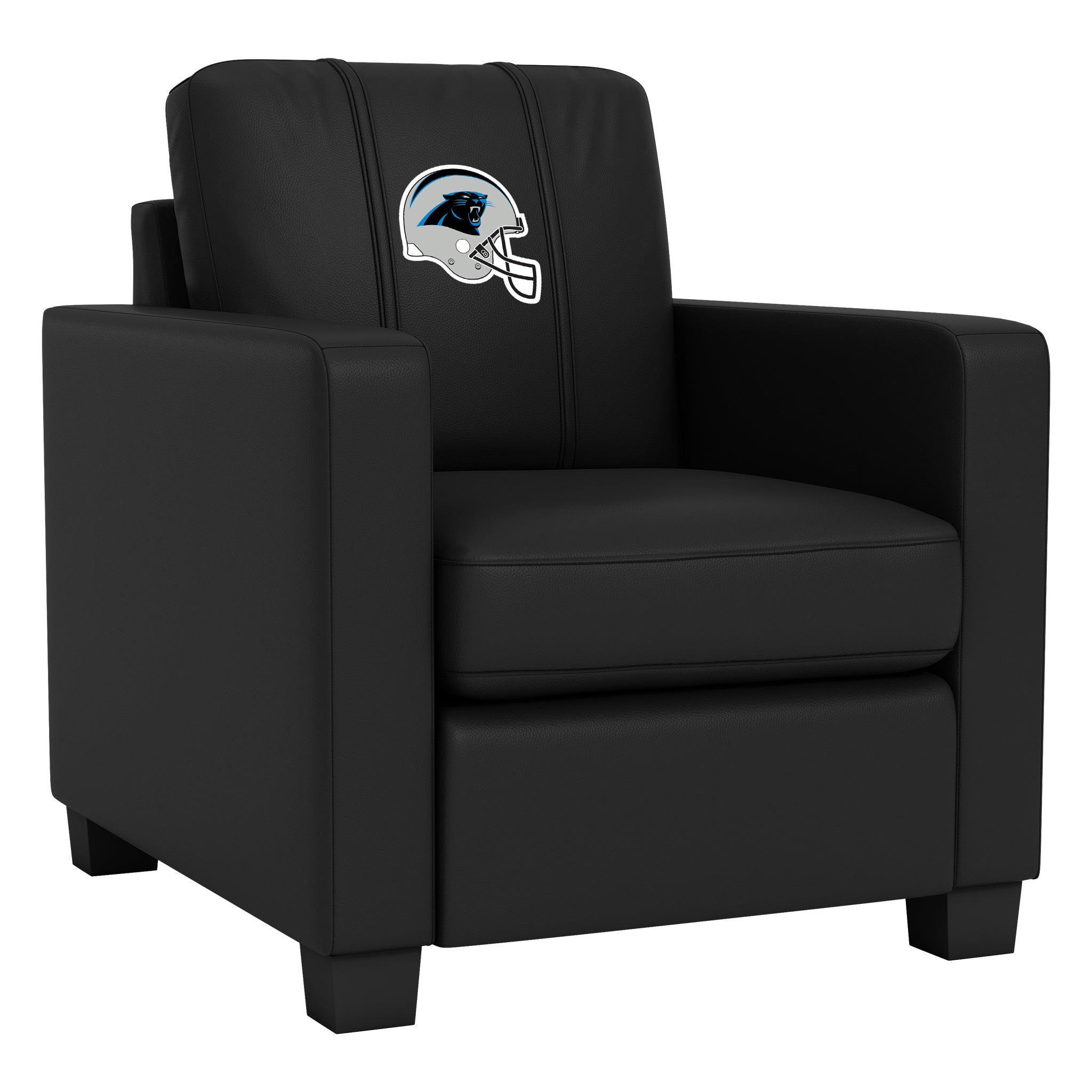 Silla fija Dyno Club con el logotipo del casco de los Carolina Panthers