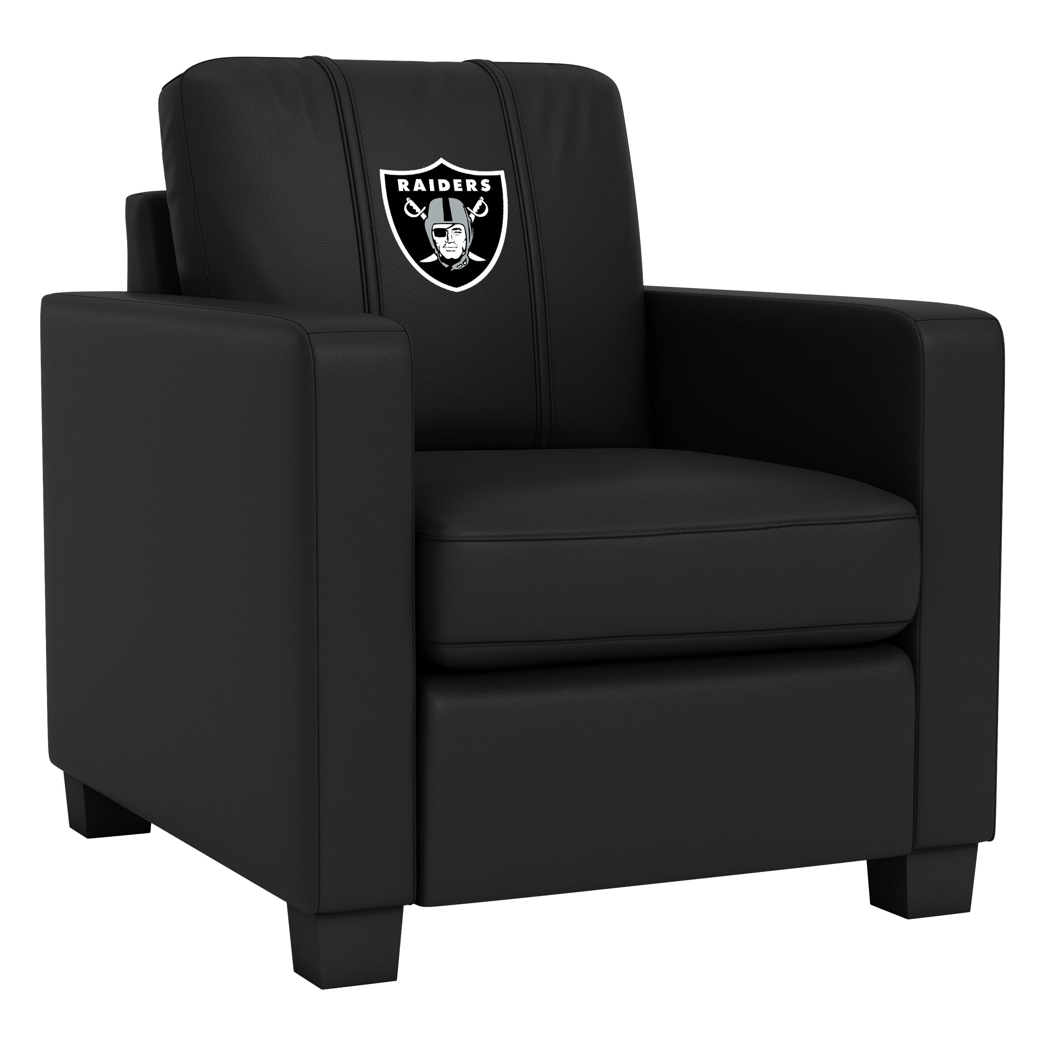Silla fija Dyno Club con el logotipo principal de Los Vegas Raiders