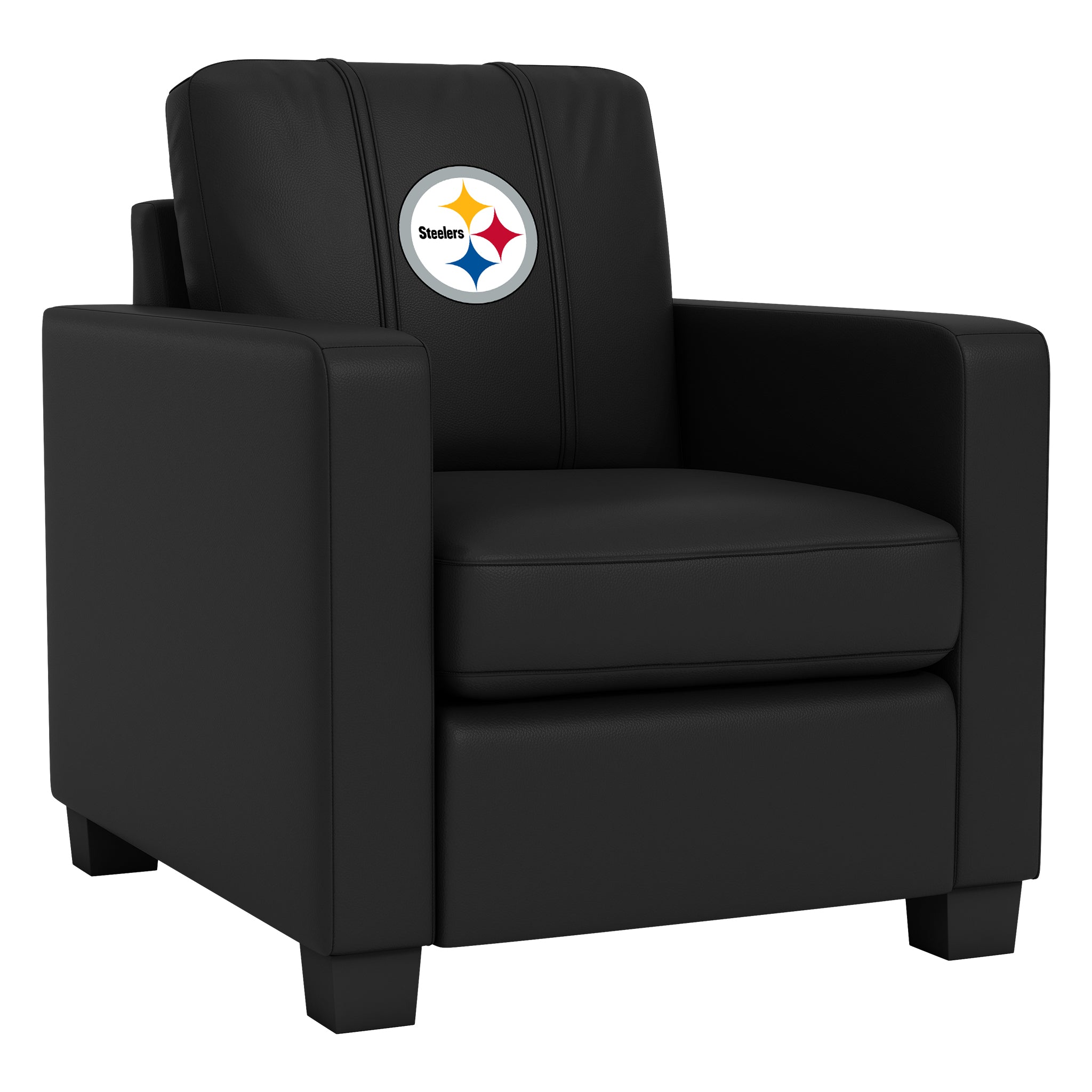Silla fija Dyno Club con el logotipo principal de los Pittsburgh Steelers