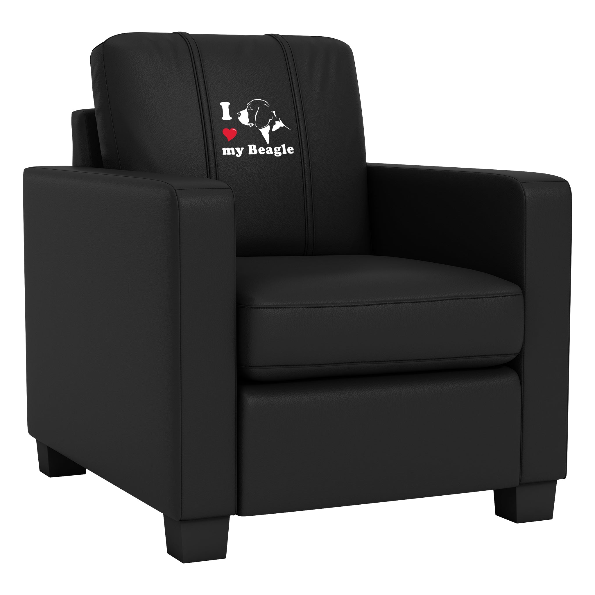Sillón fijo Dyno con panel con el logotipo de Beagle