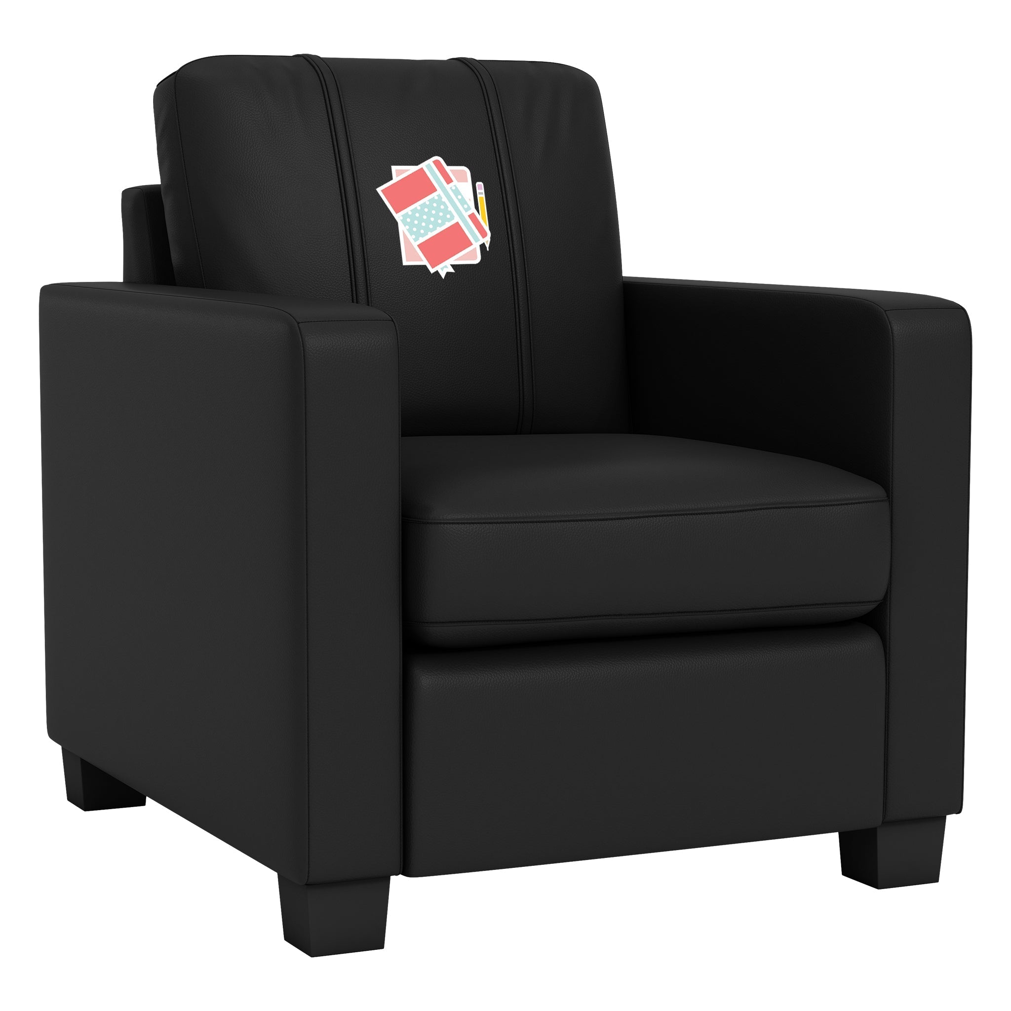 Sillón fijo Dyno con panel con logotipo de libro