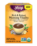 Yogi Tea Morning Vitality - Revitalizing Herbal Tea Blend (Pack of 6 - 16 Tea Bags)