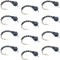 Black Zebra Midge - Black Bead Head - 1 Dozen - Size 16 - Tailwater and Lake Fly Fishing Flies
