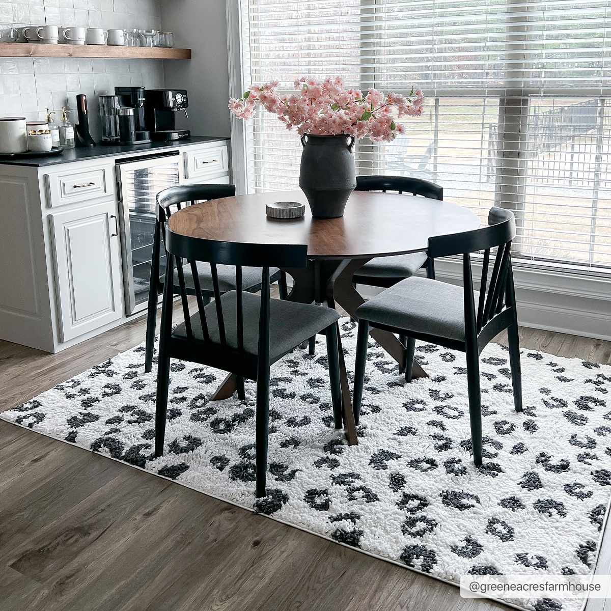 Alfombra de leopardo con manchas negras Zhen - Liquidación