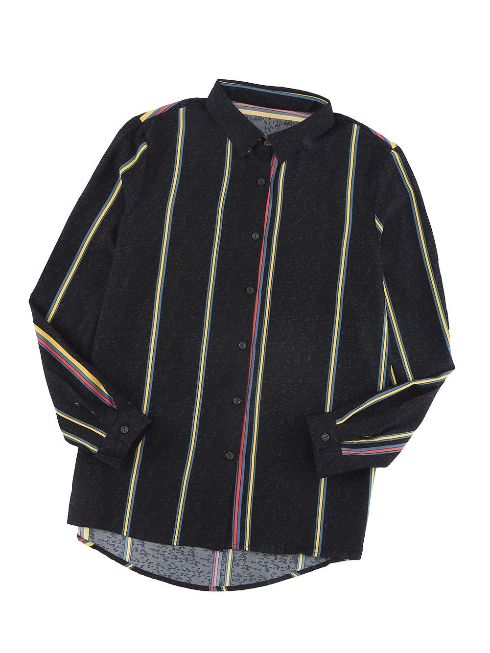 Versatile Striped Button-Up Shirt