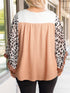 Plus Size  Casual  Leopard Print T-Shirt