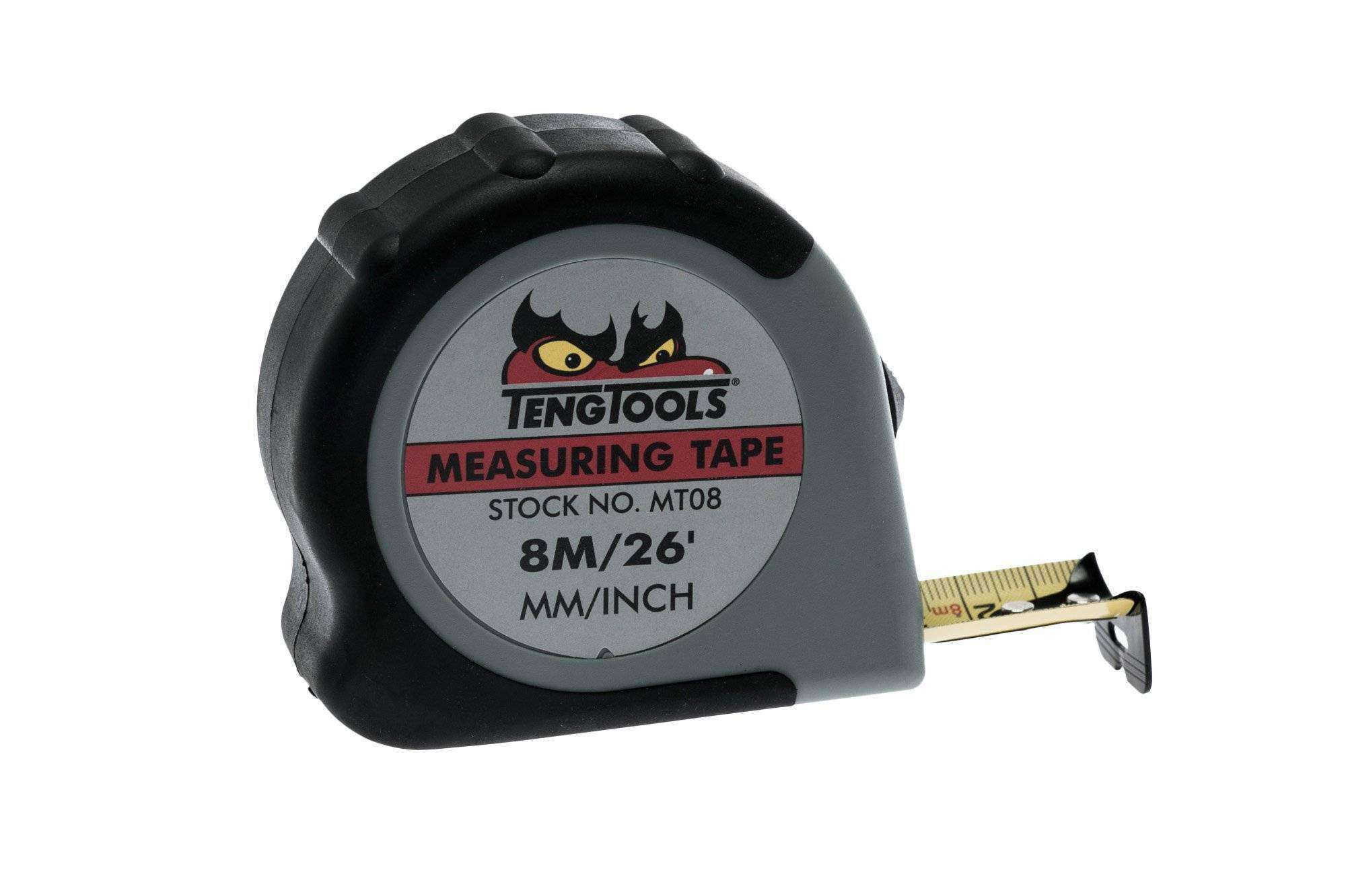 Teng Tools 26 Foot / 8 Metre Measuring Tape - MT08