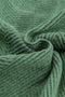 Fitted Ribbed Knit Sweater in Green