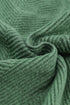 Fitted Ribbed Knit Sweater in Green