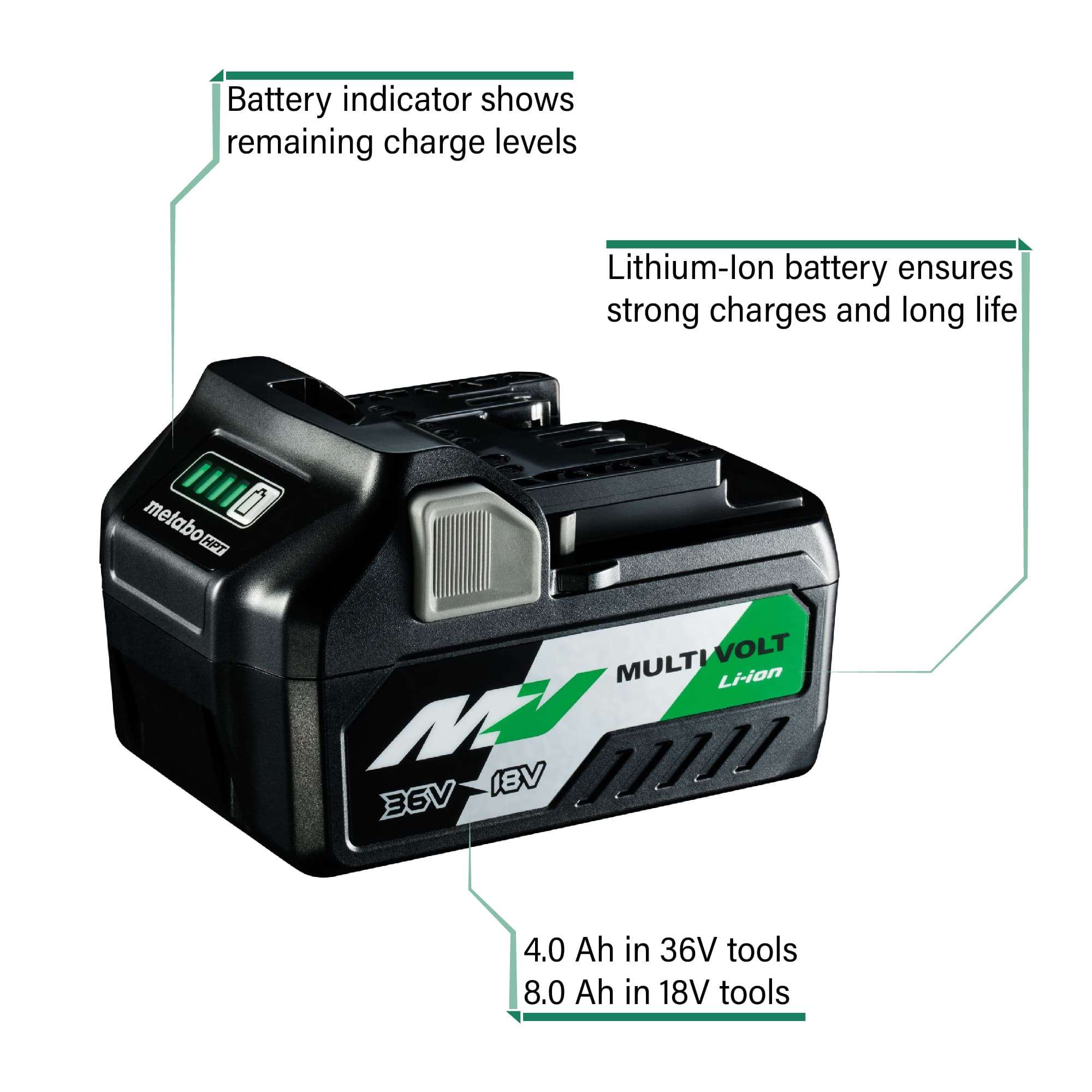 Metabo HPT 372121M 36V MultiVolt Battery
