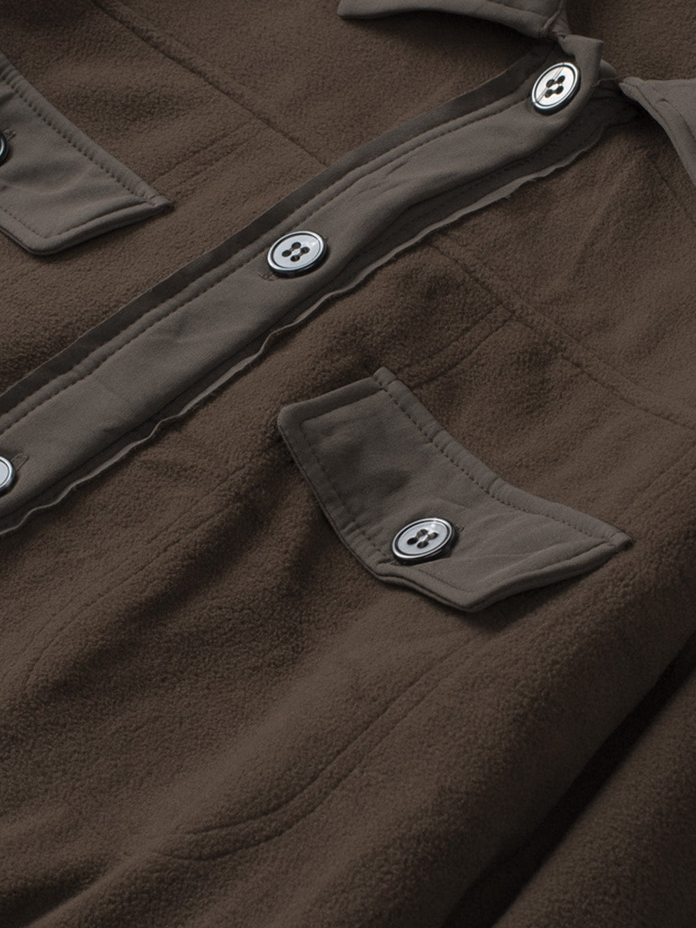 Warm Brown Fleece Shacket
