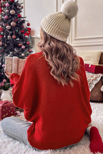 Red Merry Christmas Turtleneck Sweater