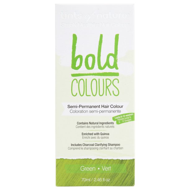 Tinte semipermanente para el cabello a base de hierbas verdes Tints of Nature - 2.46 onzas líquidas
