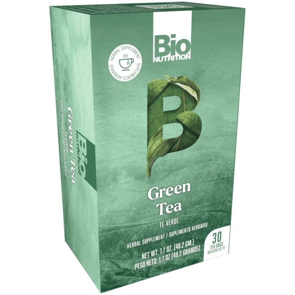 Bolsitas de té verde Bio Nutrition, 30 bolsitas (paquete de 1) - Té rico en antioxidantes