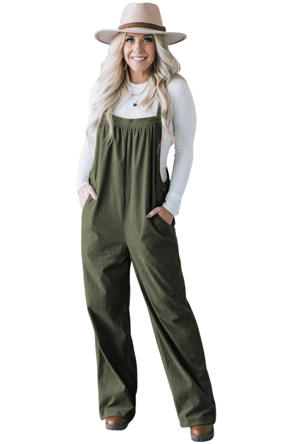 Wide Leg Overalls