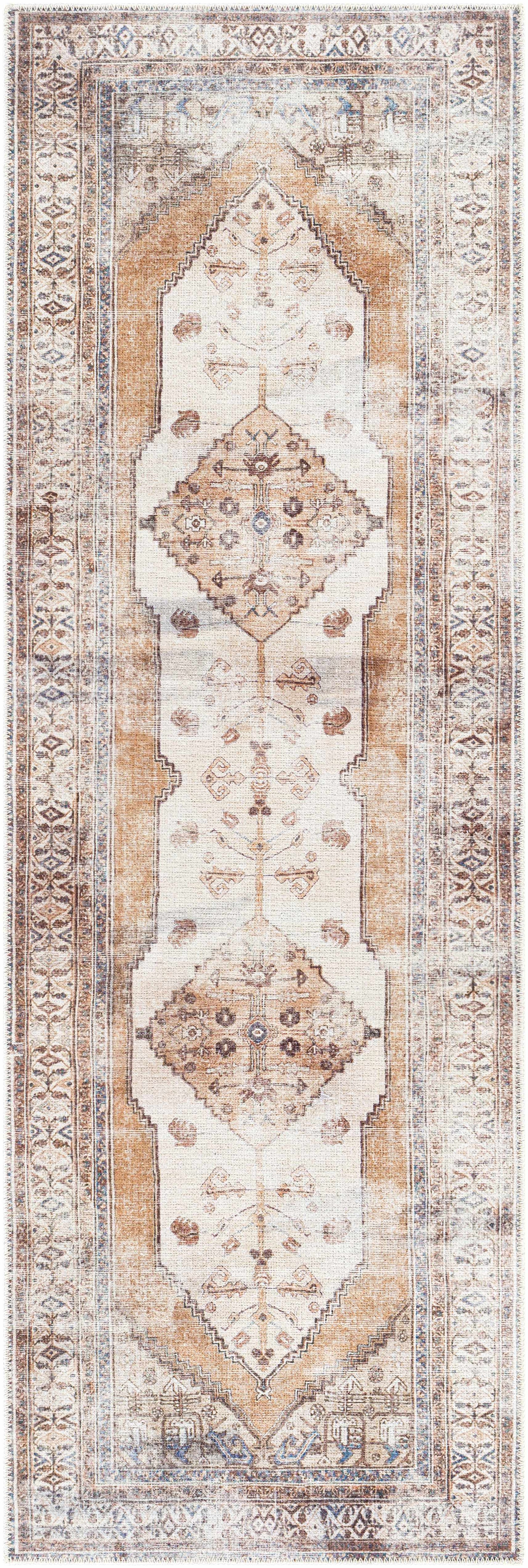 Alfombra lavable de pelo plano vintage Arncliffe