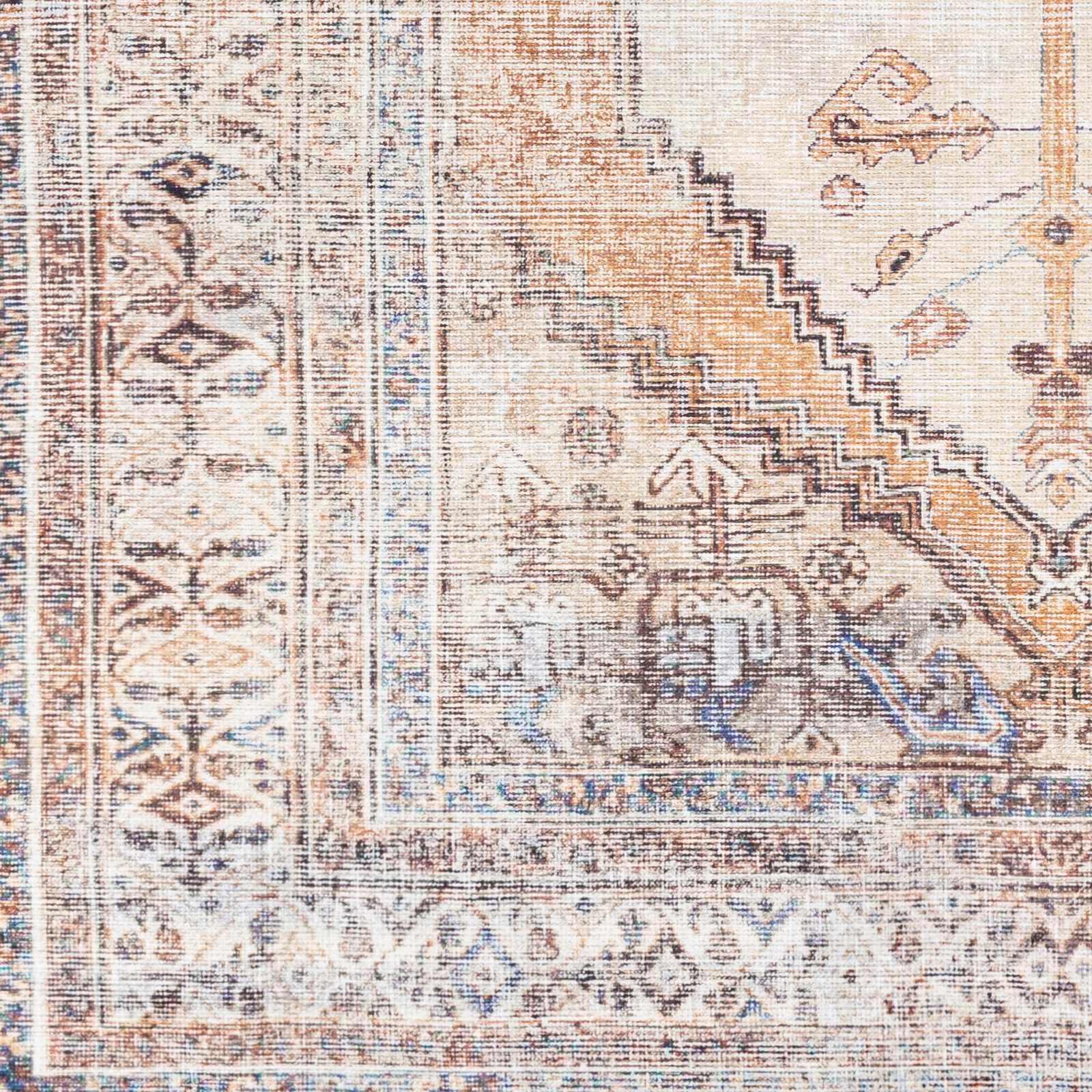 Alfombra lavable de pelo plano vintage Arncliffe
