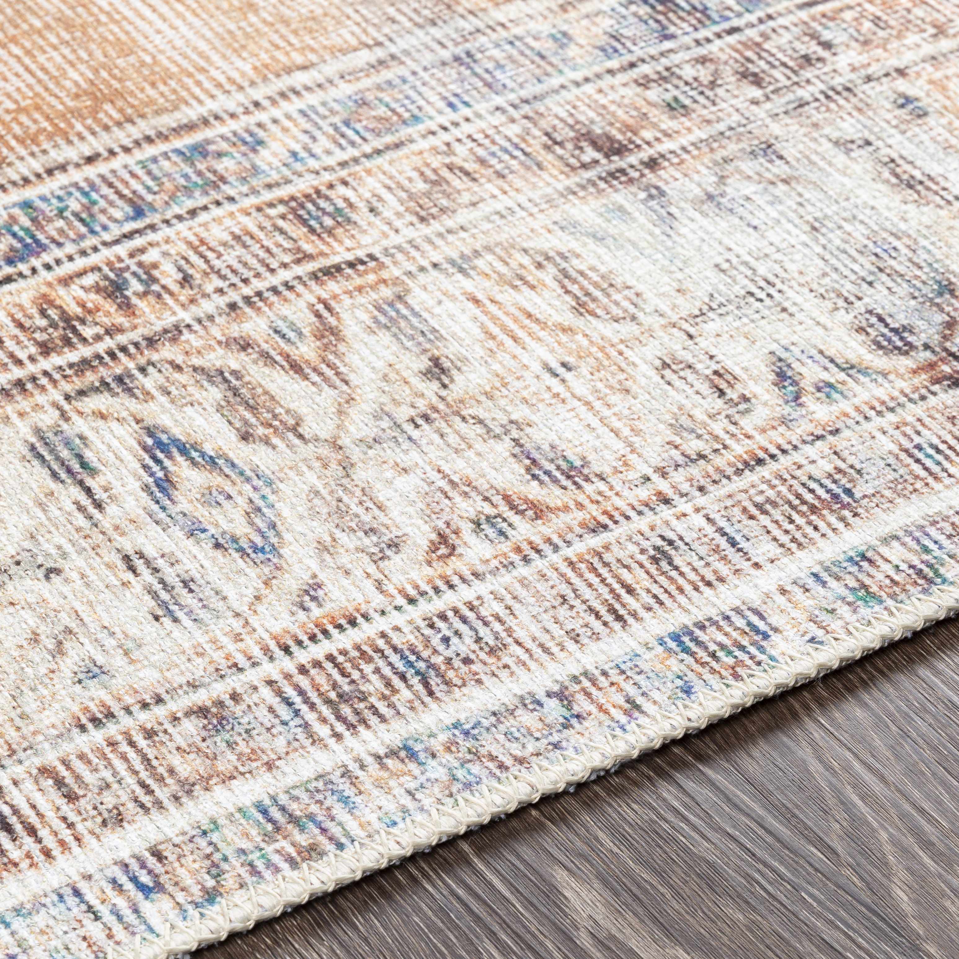 Alfombra lavable de pelo plano vintage Arncliffe