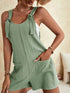 Trendy Green Romper with Functional Pockets