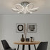 Lámpara LED empotrada regulable con forma de flor de 6 pétalos // Cromada