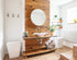 Classic Originals 1/4 in. x 5.1 in. Real Wood Easy Install Wall Panels - Almond (20 Sq. Ft.)