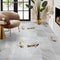 Alpina White Marble Polished Floor and Wall Tile - Large Format - Livfloors Collection