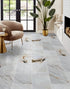 Alpina White Marble Polished Floor and Wall Tile - Large Format - Livfloors Collection