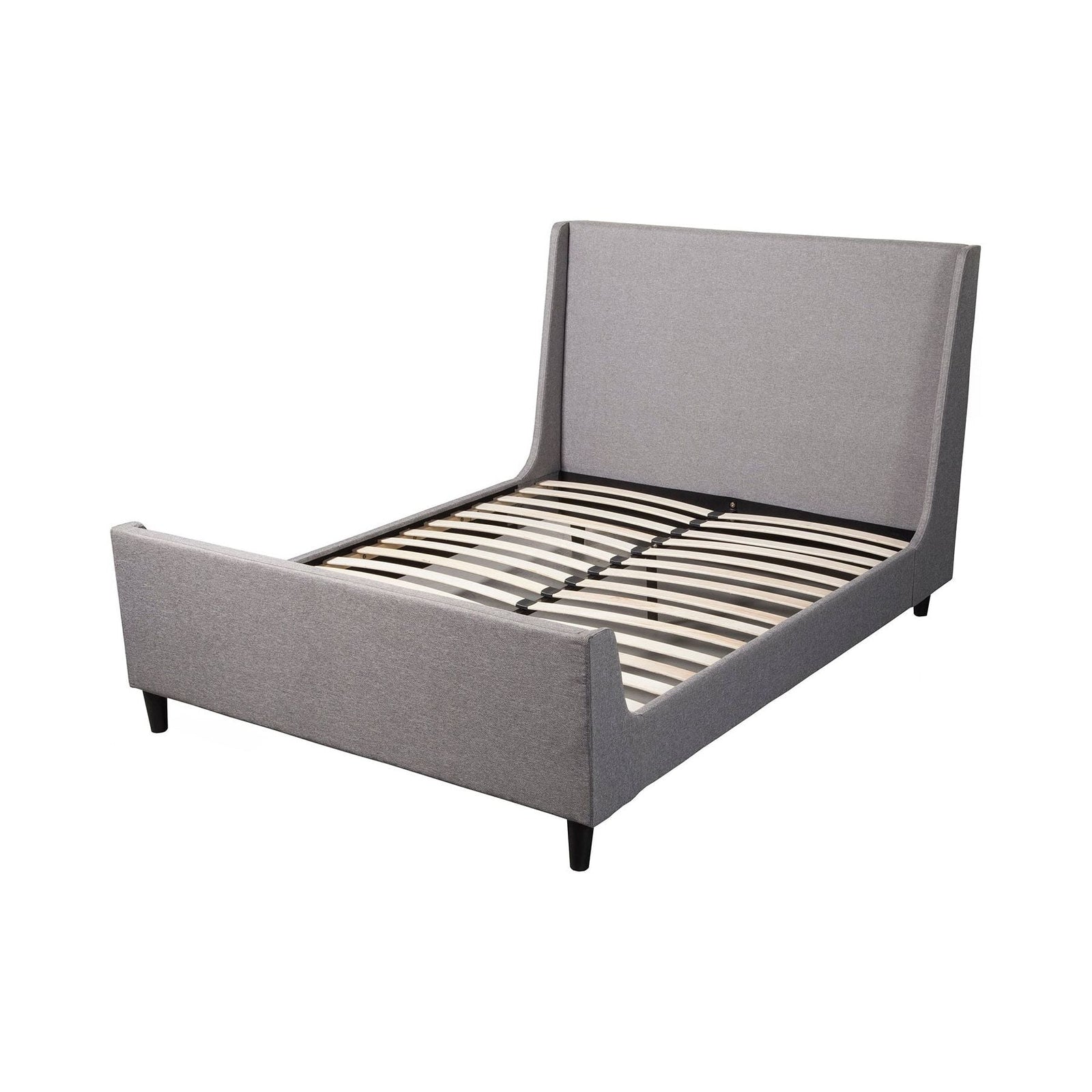 Cama Amber, lino gris