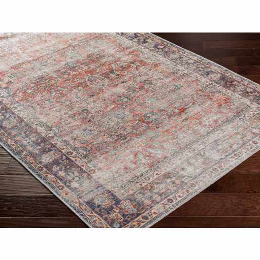 Alfombra lavable desgastada Anahawan color óxido - Liquidación