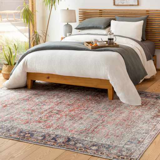 Alfombra lavable desgastada Anahawan color óxido - Liquidación