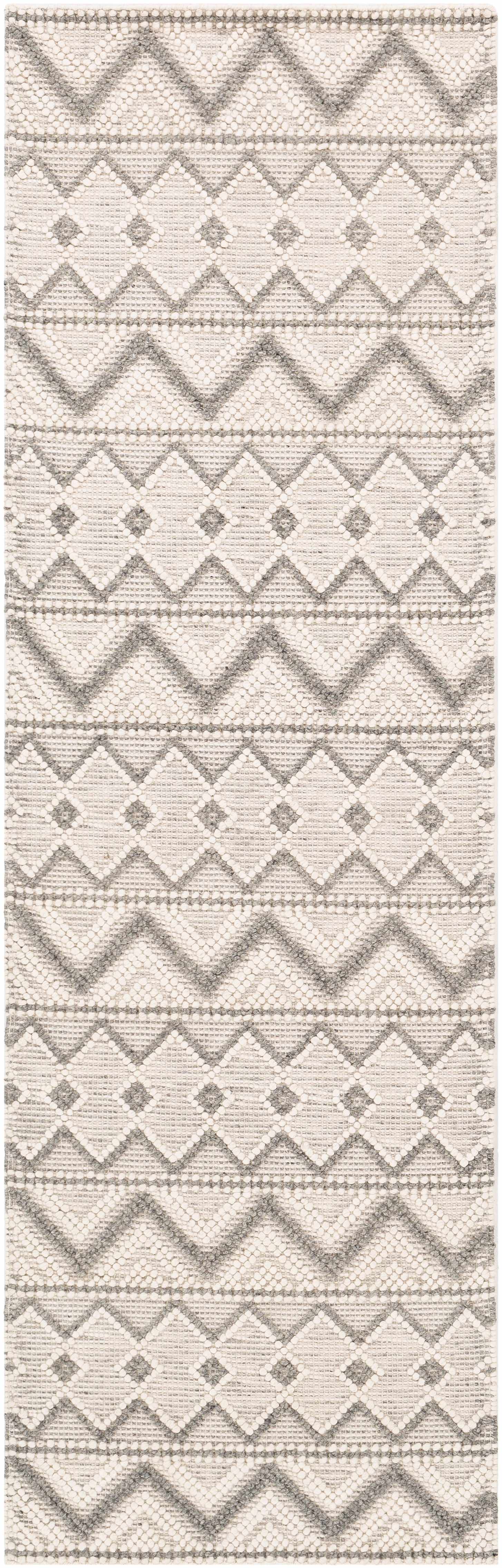 Alfombra de lana gris y crema Whittington - Ofertas especiales