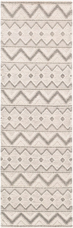 Alfombra de lana gris y crema Whittington - Ofertas especiales