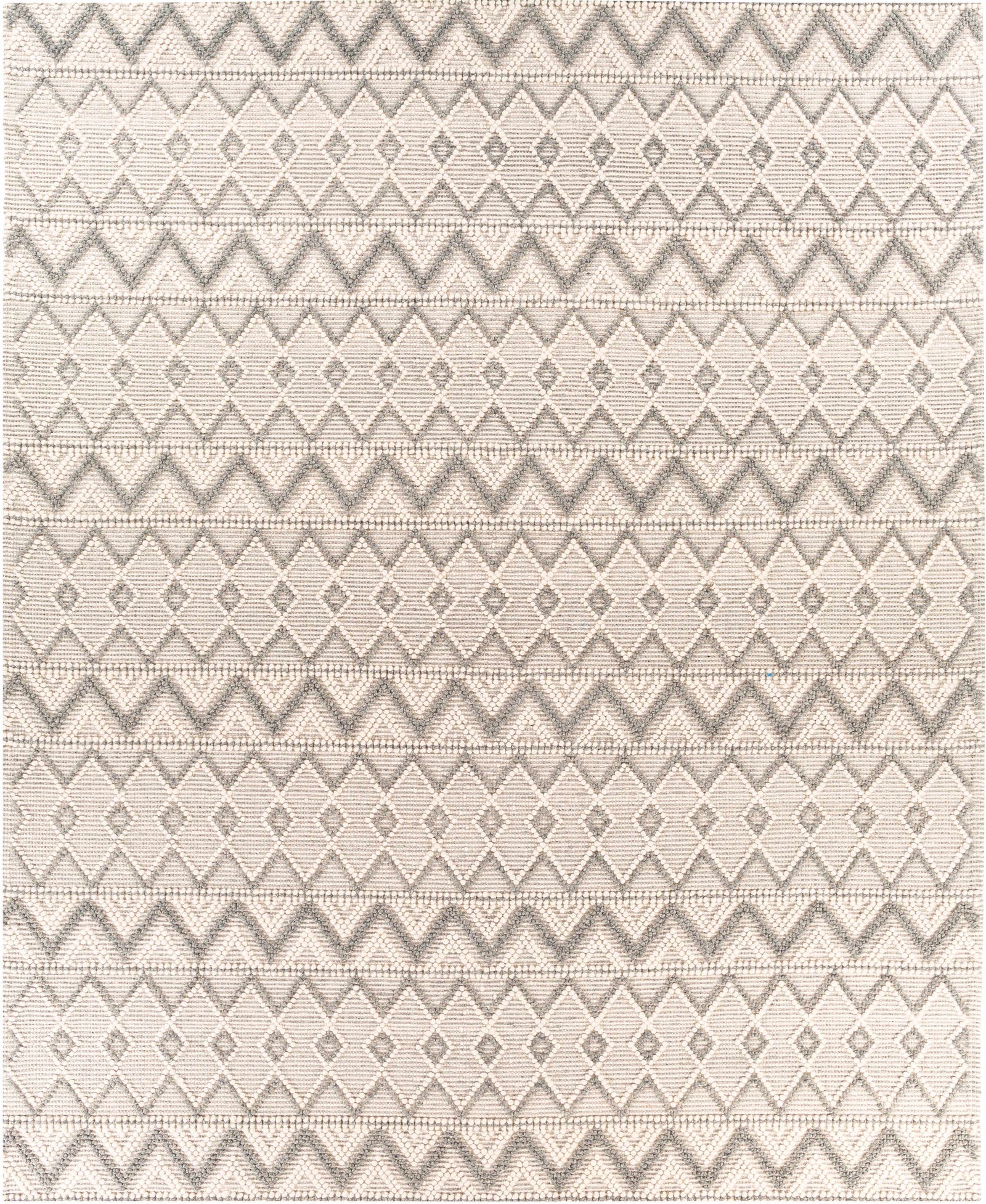 Alfombra de lana gris y crema Whittington - Ofertas especiales