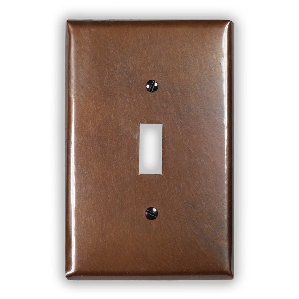 Cobre antiguo - 1 placa de pared con palanca