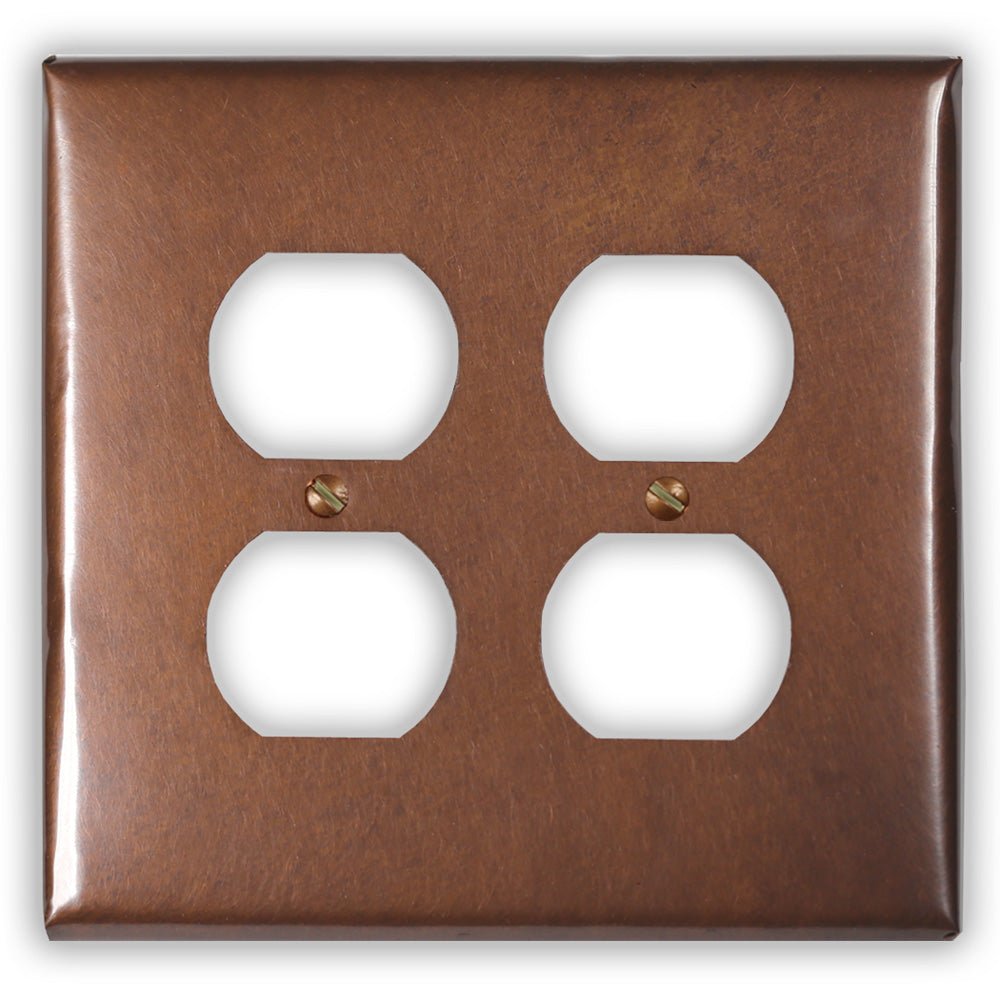 Antique Copper - 2 Duplex Wallplate