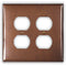 Antique Copper - 2 Duplex Wallplate