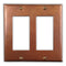 Cobre antiguo - Placa de pared con 2 balancines