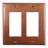 Cobre antiguo - Placa de pared con 2 balancines