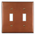 Cobre antiguo - Placa de pared con 2 palancas
