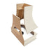 Campana extractora de madera blanca antigua con frente curvo y borde decorativo: anchos disponibles de 30", 36", 42", 48", 54" y 60"