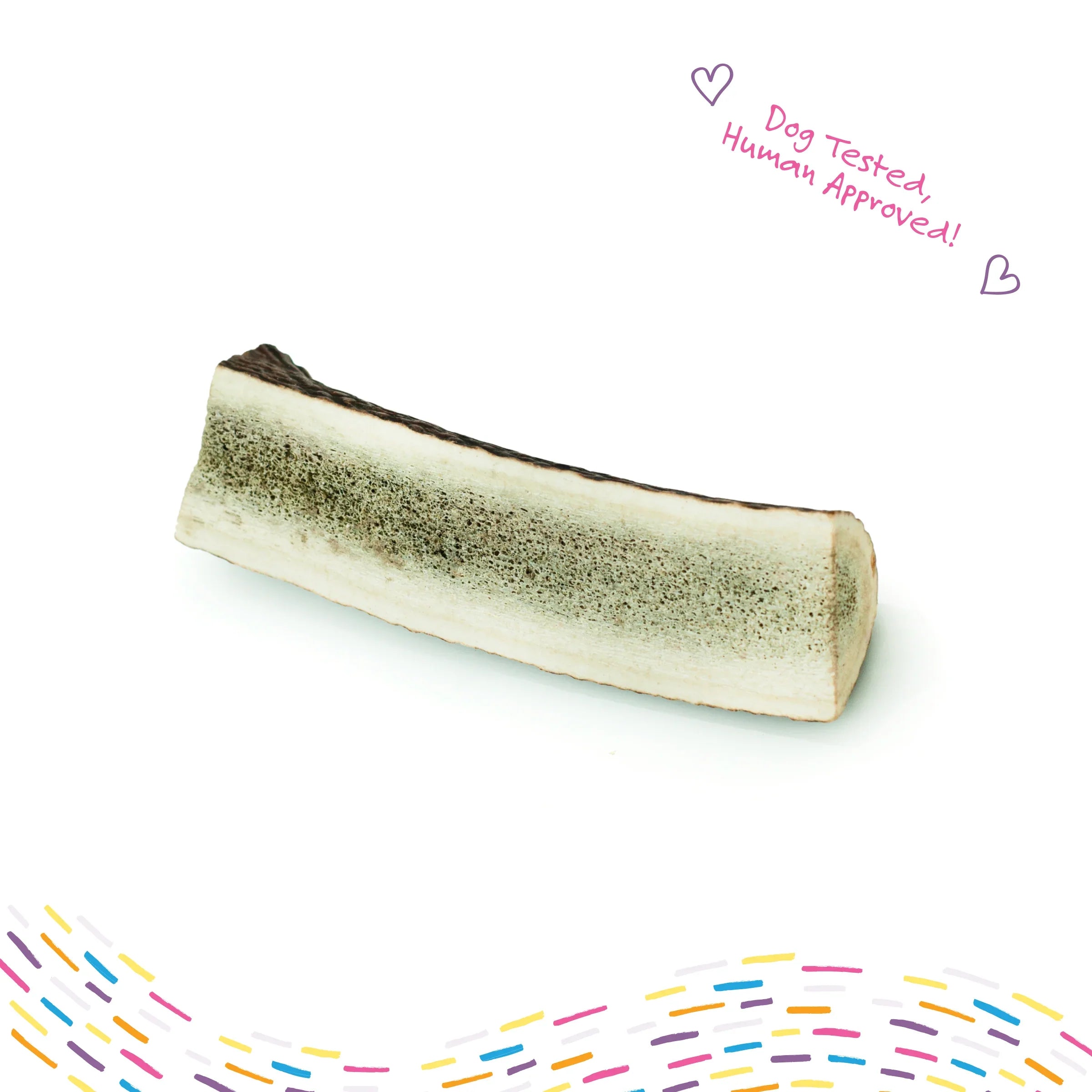 Paw Love - Golosina para perros de asta de alce partida, 1 unidad (paquete de 6) - Masticable natural de larga duración