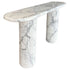 Arabescato Carara Marble Fluted Legs Designer Console
