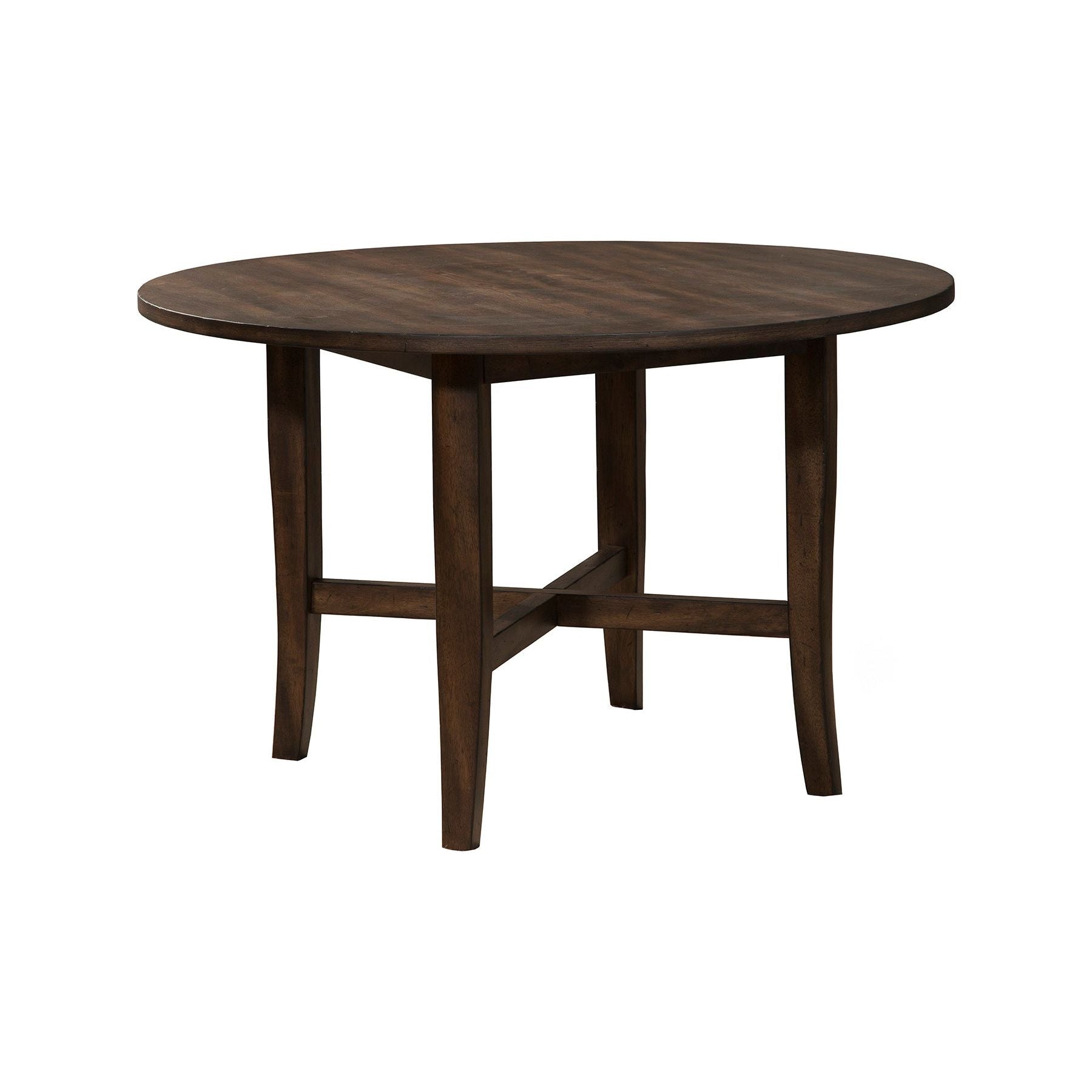 Mesa redonda Arendal, roble oscuro bruñido