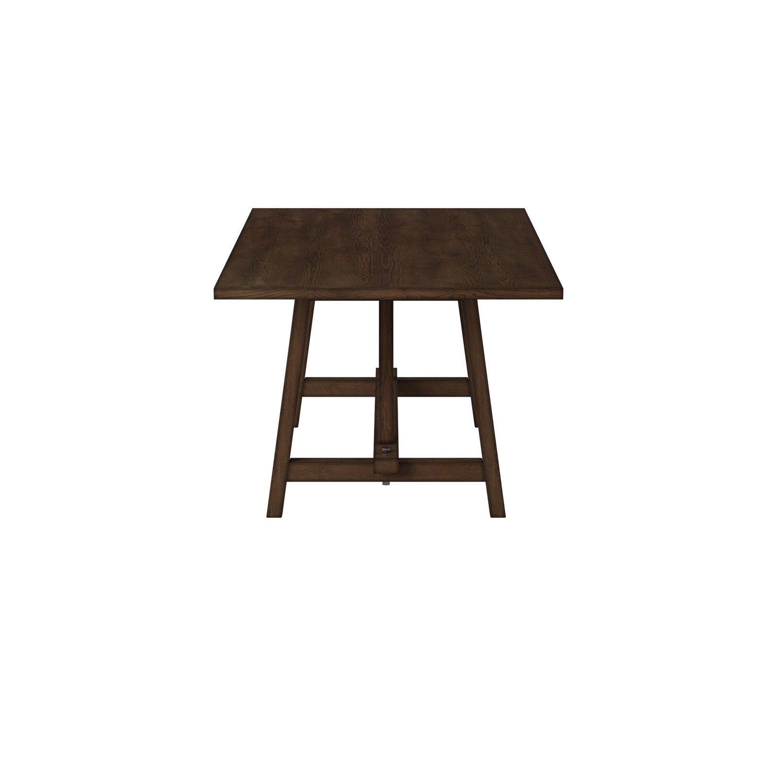 Mesa de comedor con caballete Arendal, roble oscuro bruñido
